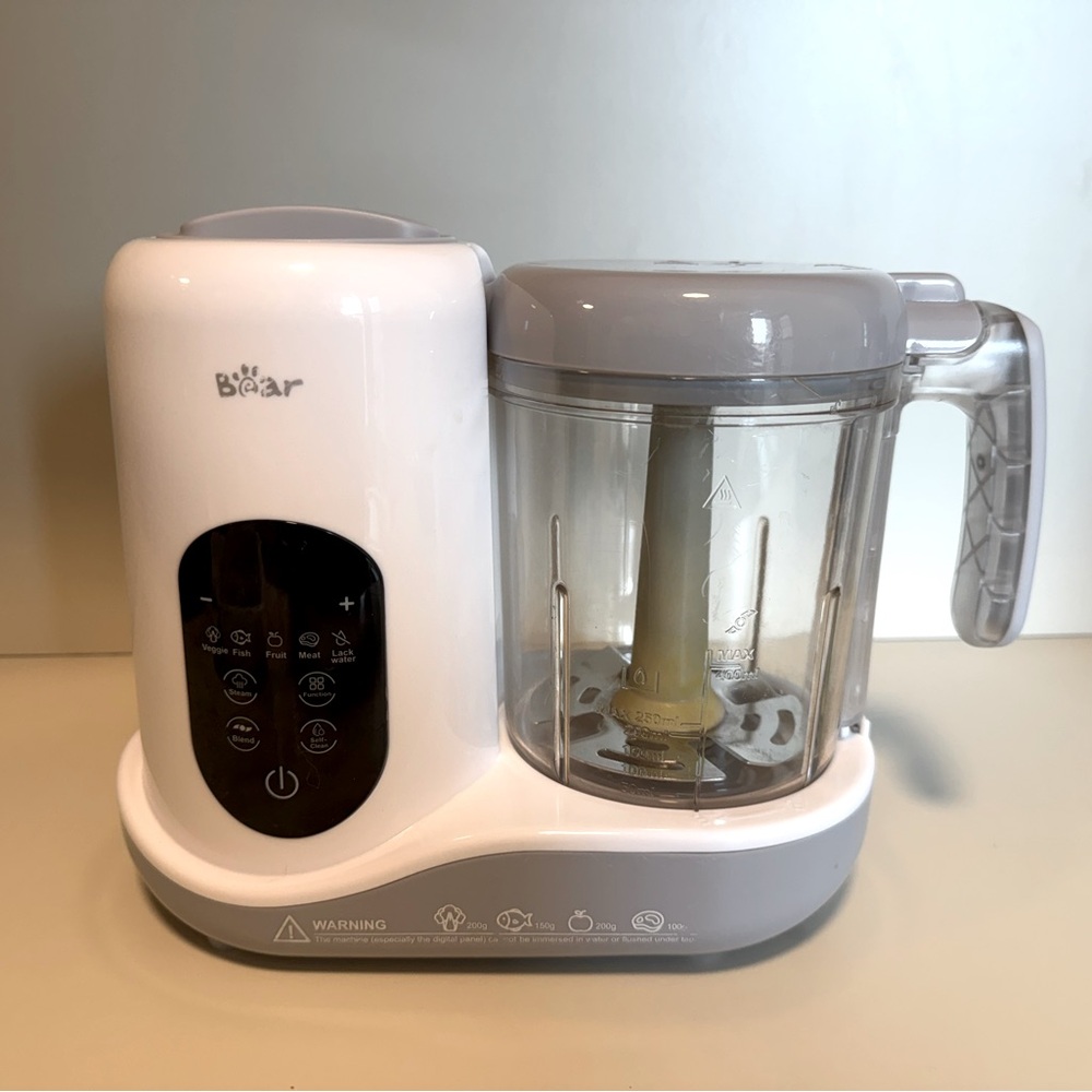 BEAR Baby Food Maker One Step Baby Food Processor Steamer Puree SJJ-R03B5-WHITE